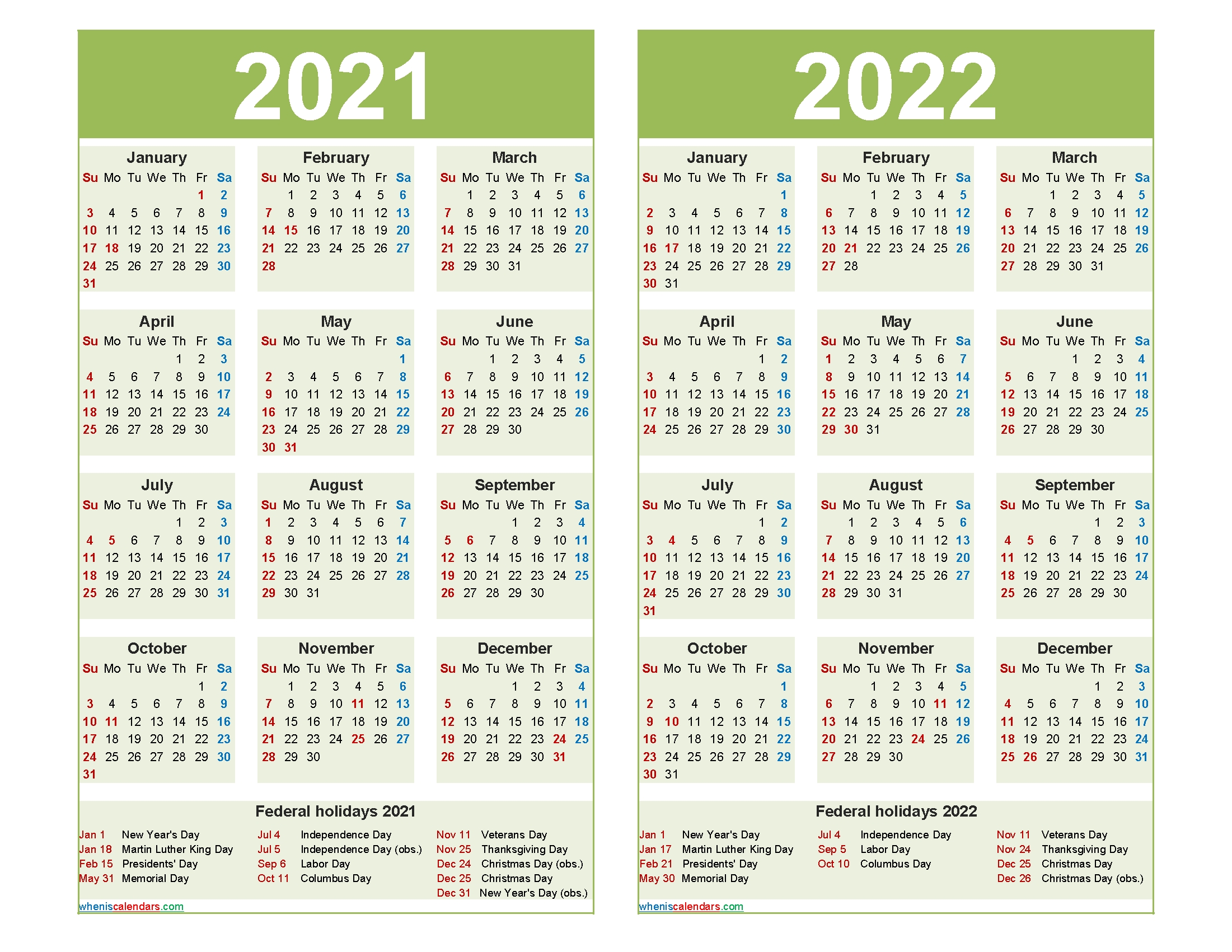 How to 2021 And 2022 Calendar Amazon