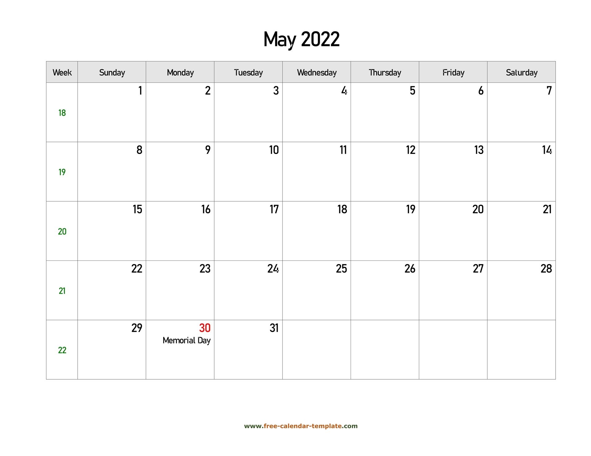 2022 editable calendar word