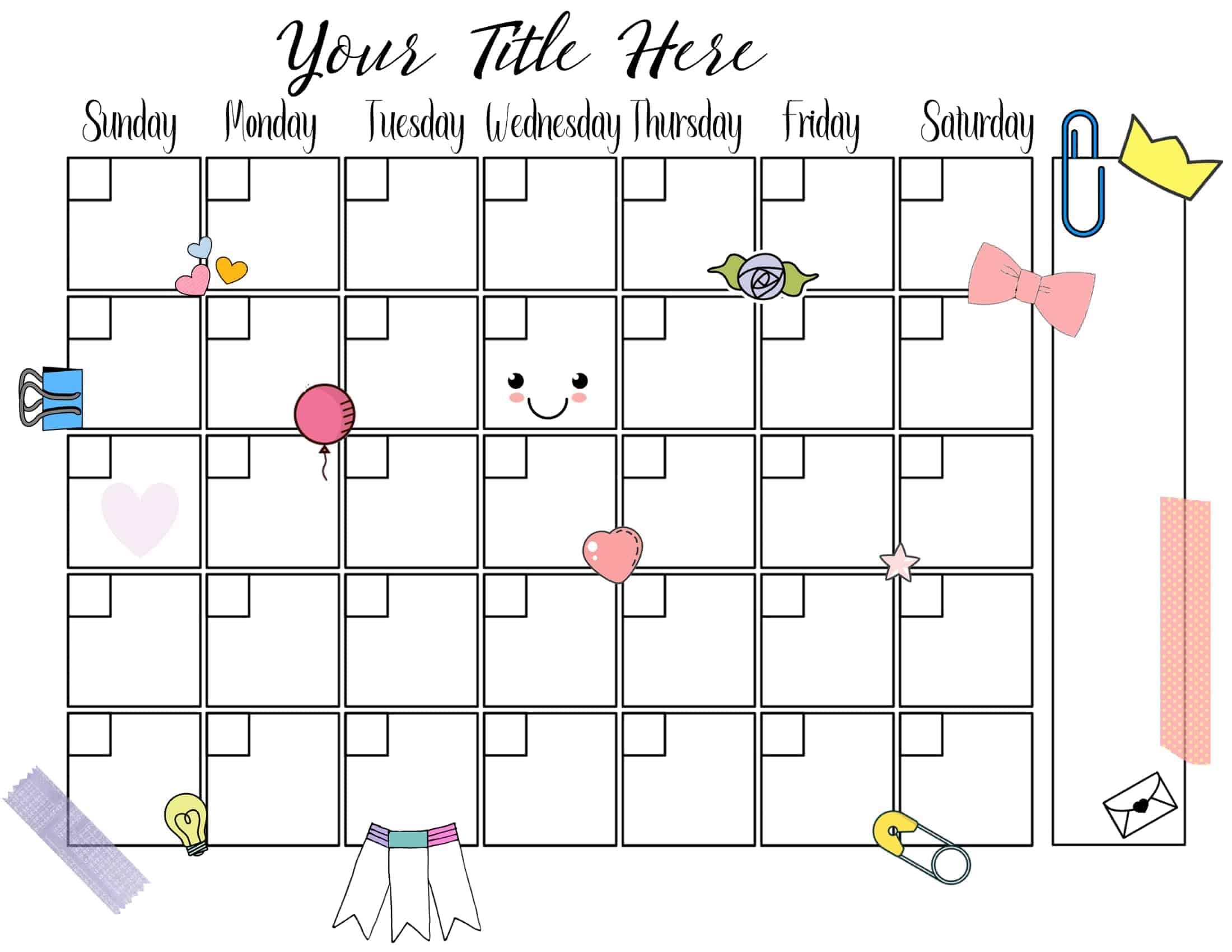 Free Adorable Diy Cute Planners And Planner Stickers