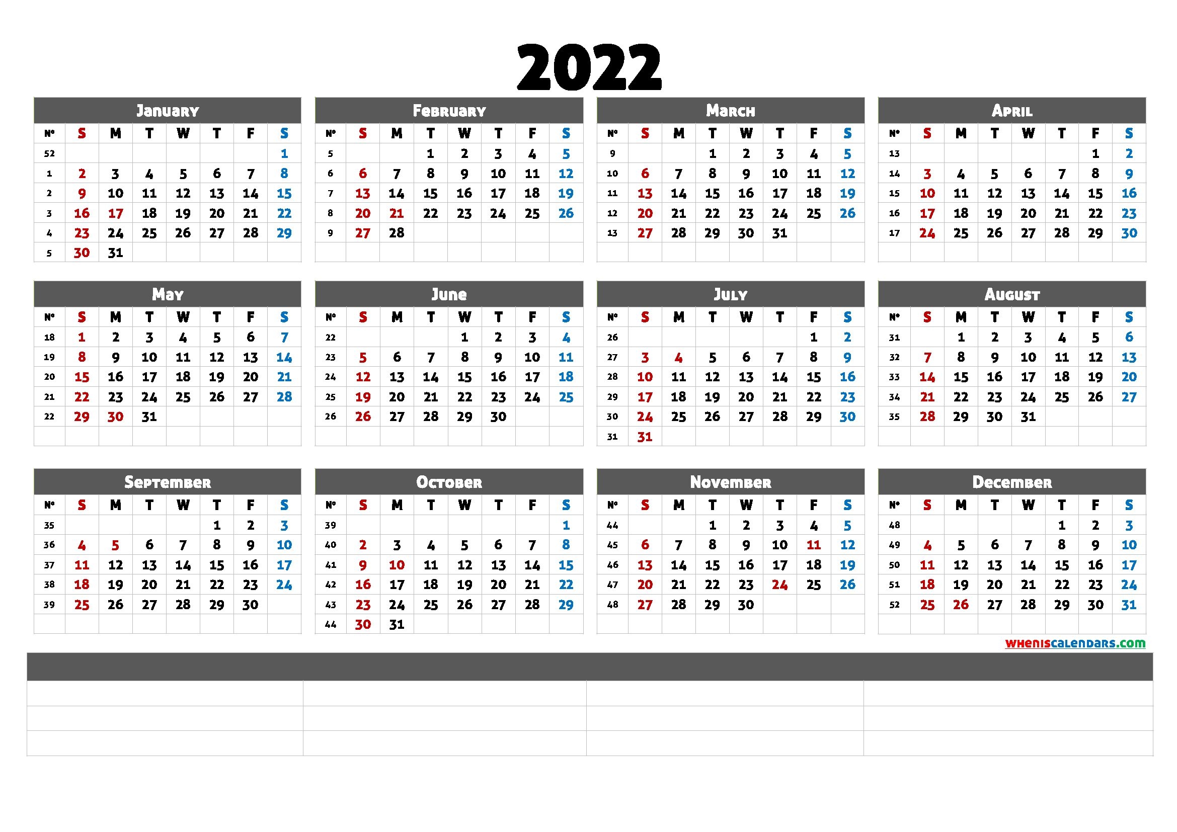 Create Your 2022 Calendar Template Uk