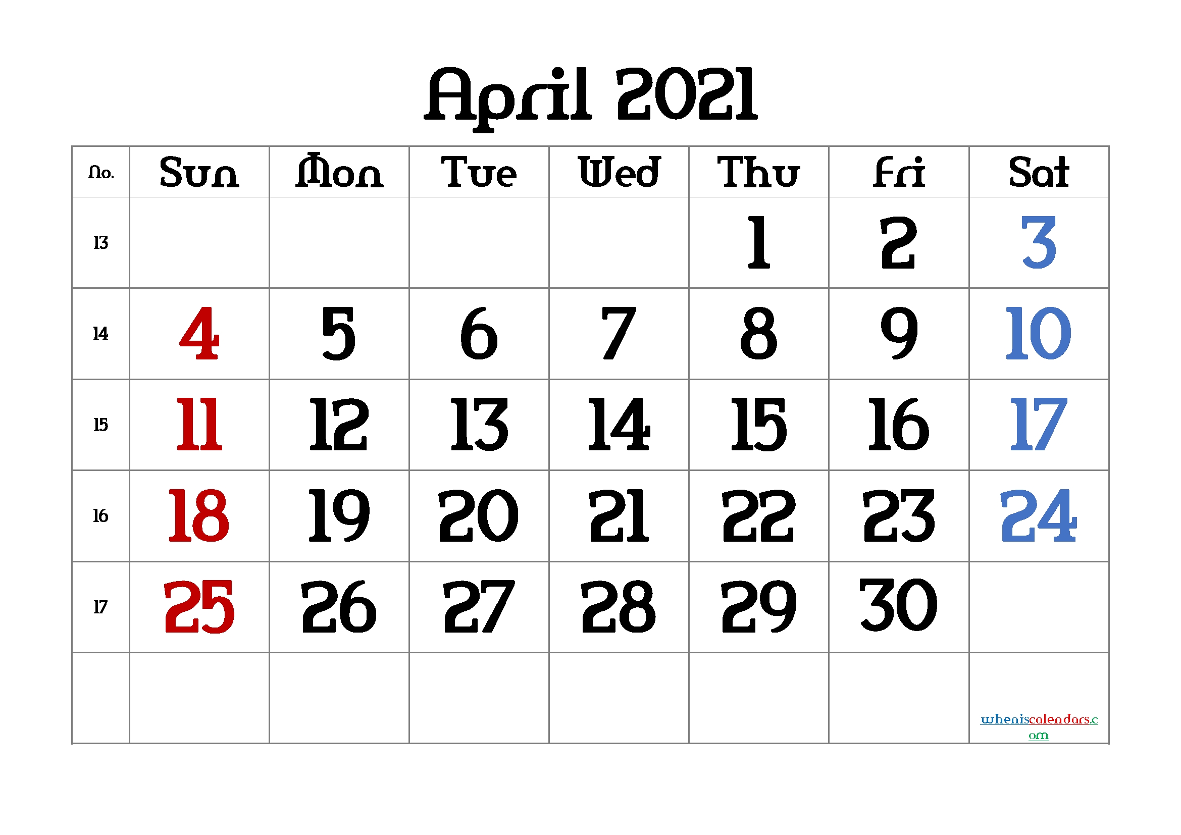 Free Printable Calendar April 2021 2022 And 2023 And More