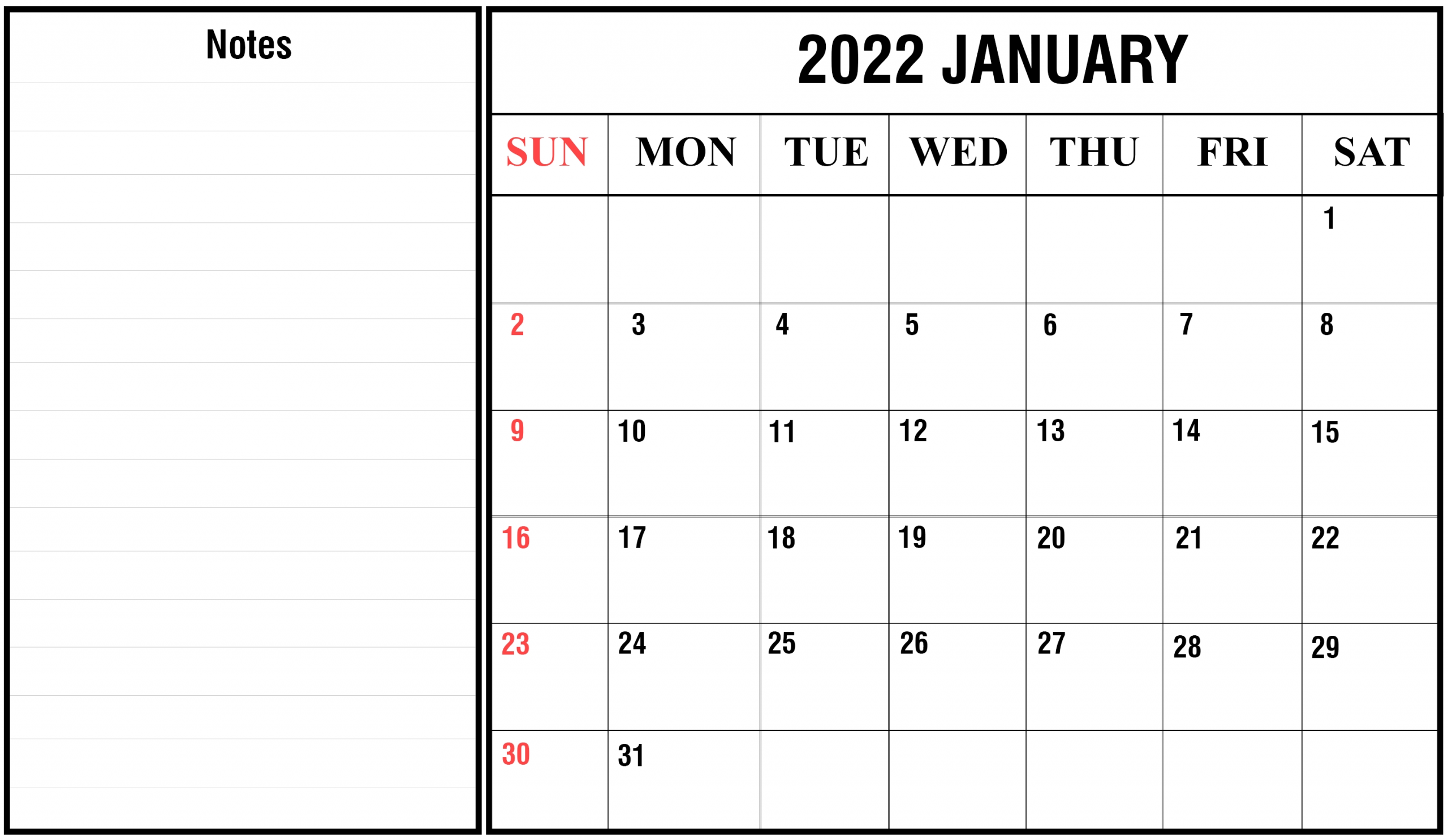 Free Printable Calendar January 2022 Pdf | Printable Calendar