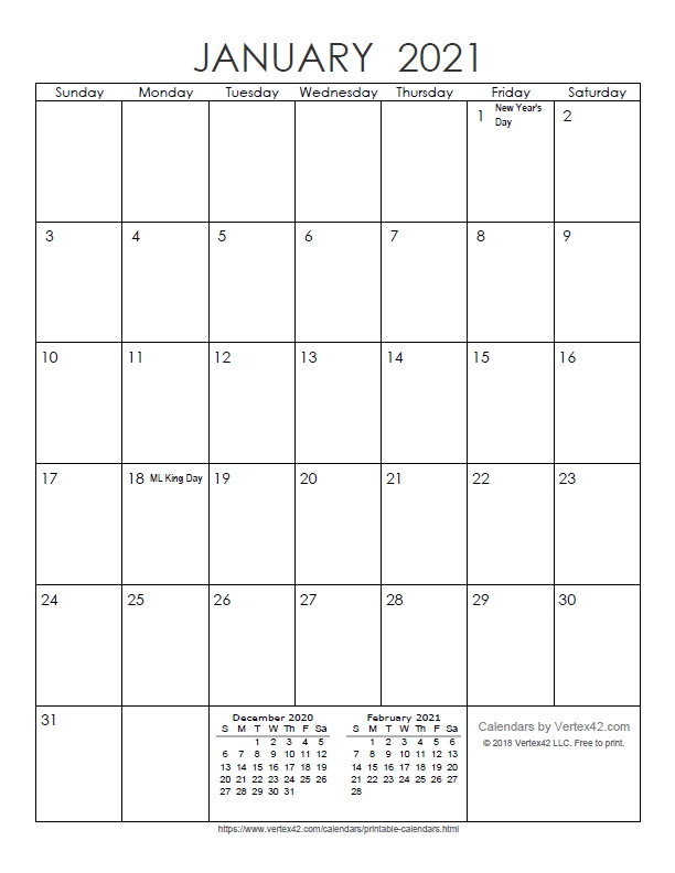 Free Printable Calendar - Printable Monthly Calendars