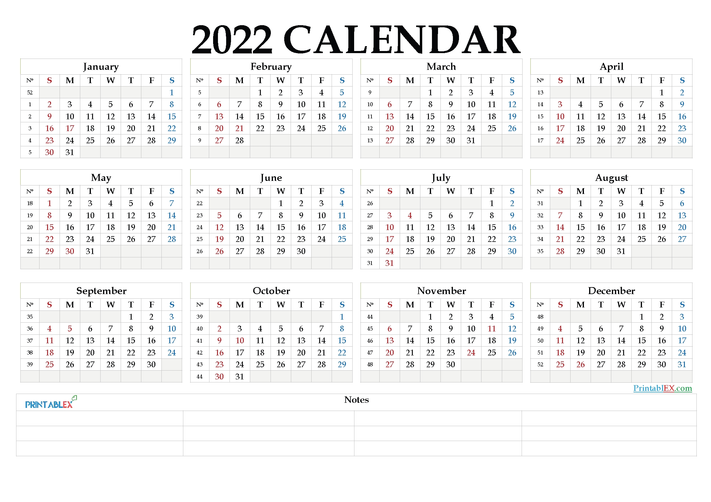 Free Printable Yearly Calendar 2021 And 2022 And Further