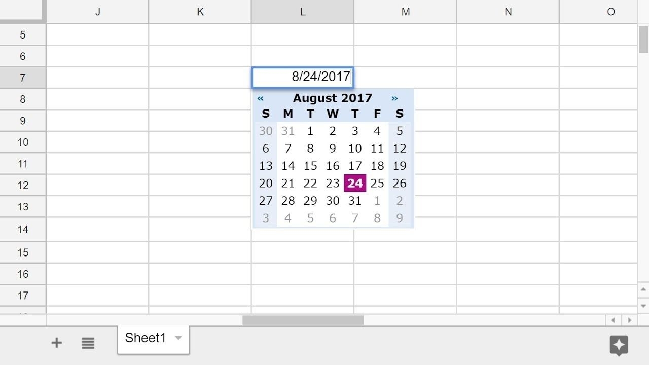 How To Add A Calendar Drop Down In Excel | Calendar