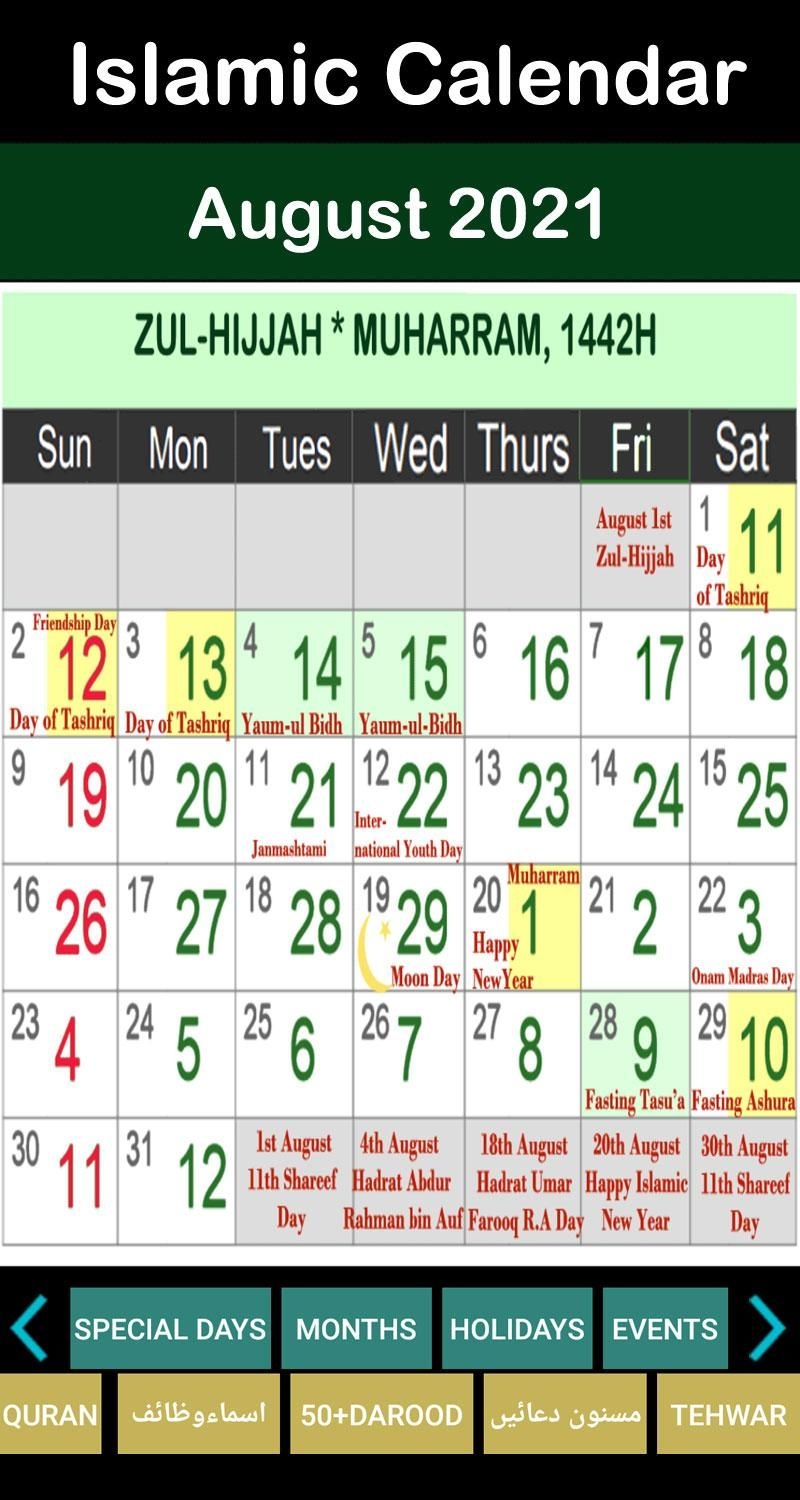 Islamic Hijri Calendar 2021 For Android - Apk Download