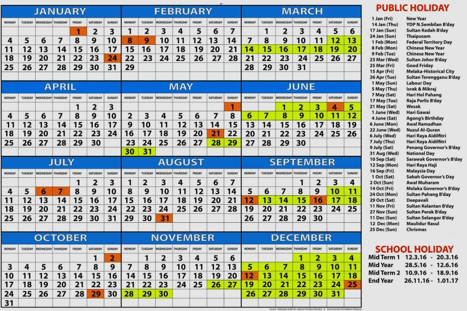 Kalendar 2018 Malaysia | Calendars 2021