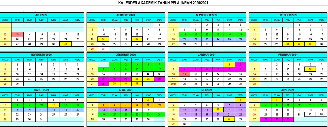 Kalender Pendidikan 2020 2021 Pdf