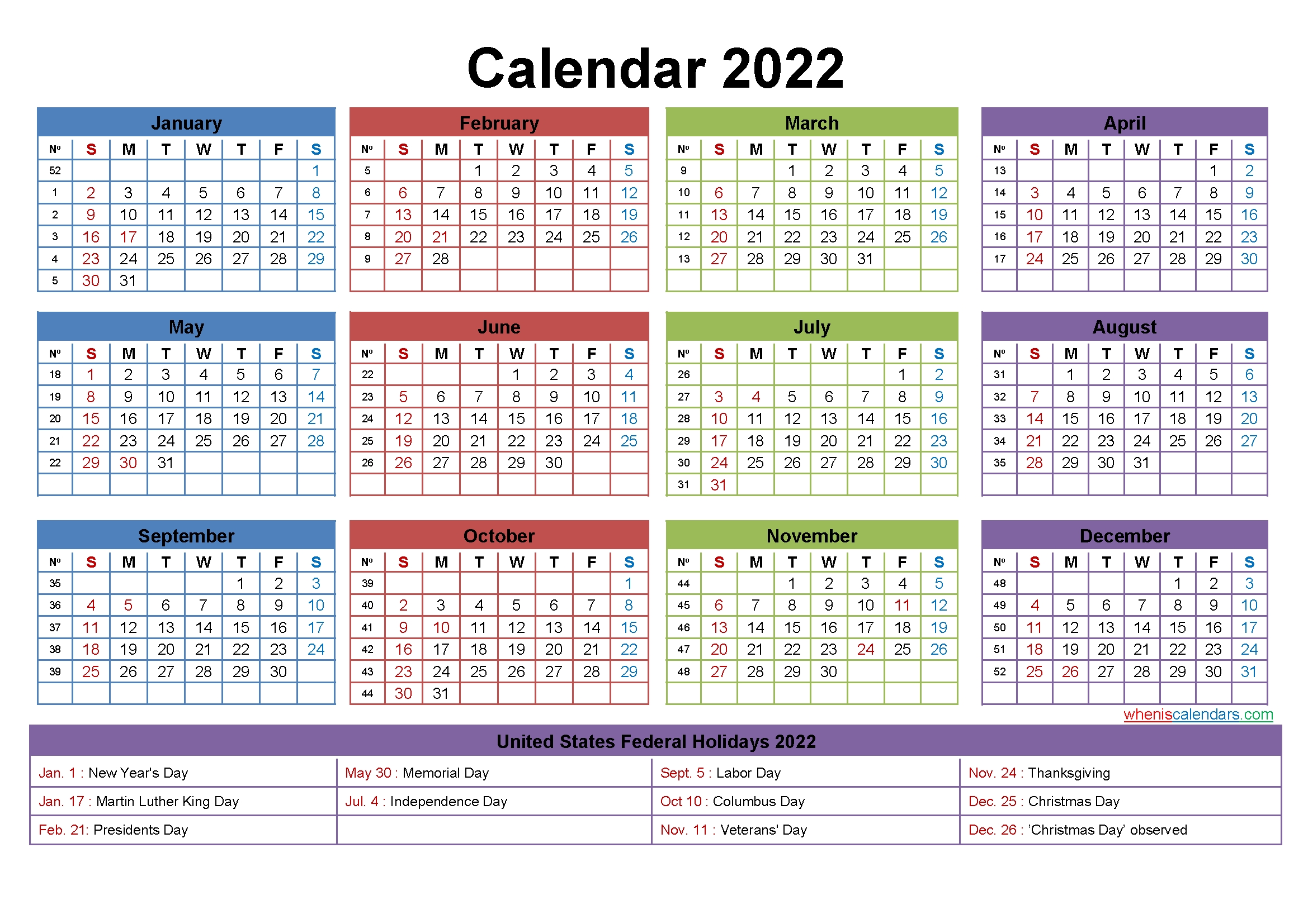 Maxine Desk Calendar 2022 With Holidays Printable