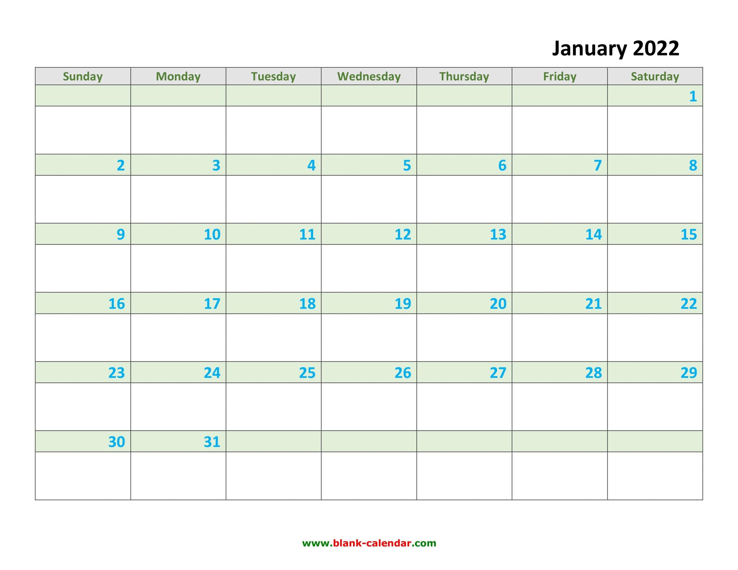 Monthly Calendar 2022 | Free Download, Editable And Printable