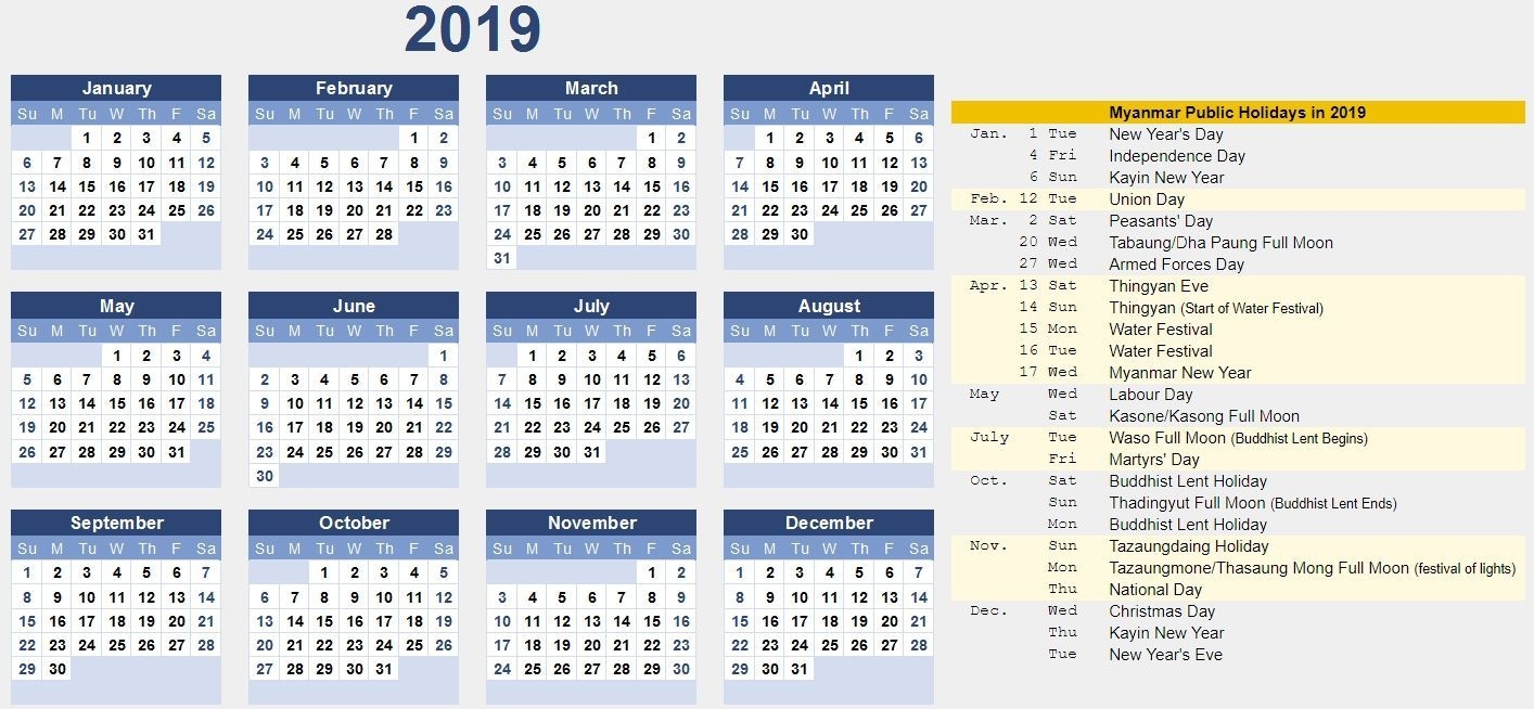 Myanmar Calendar 2021 Pdf | Calendar 2021