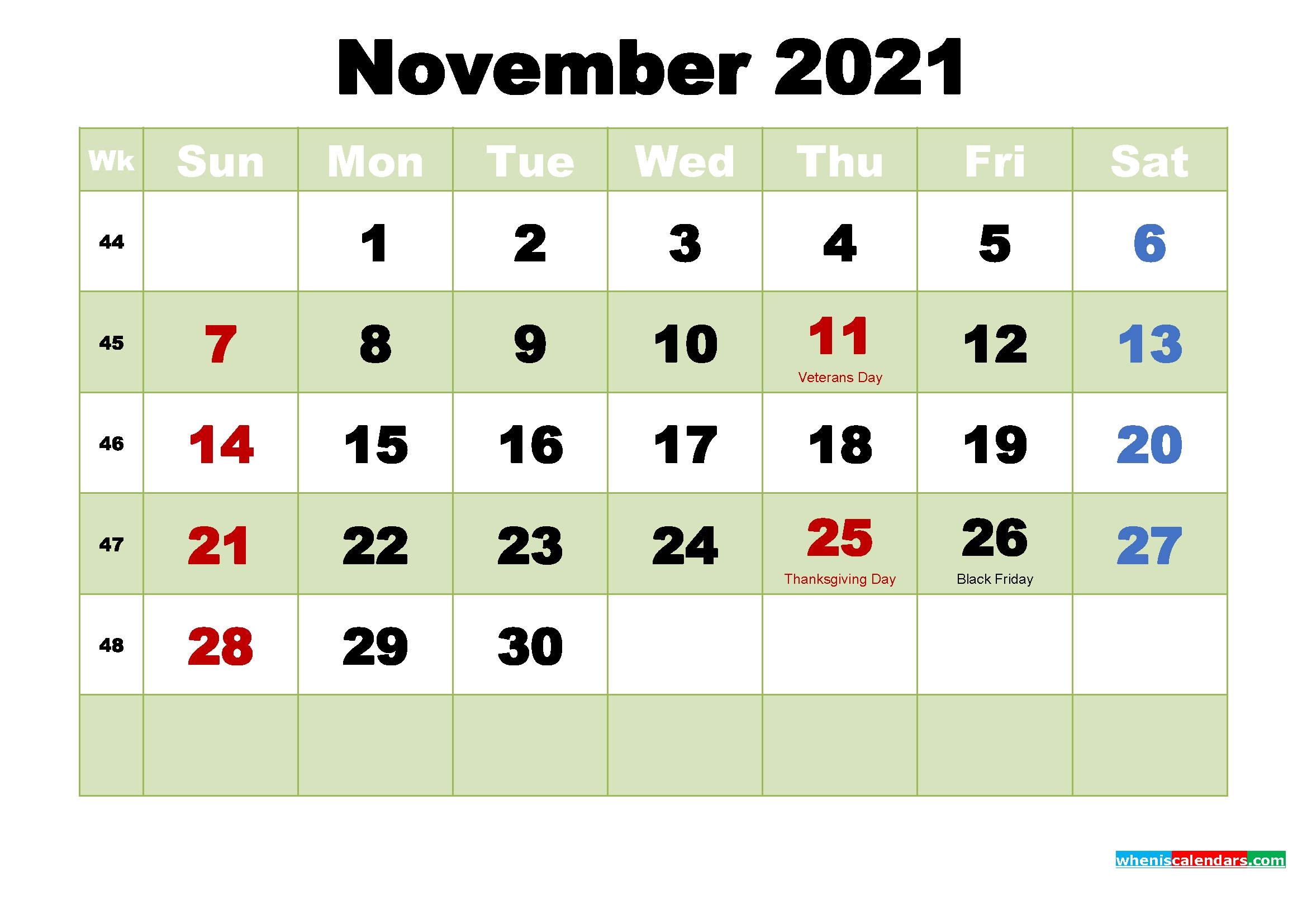 November 2021 Wallpaper Calendar | Lunar Calendar