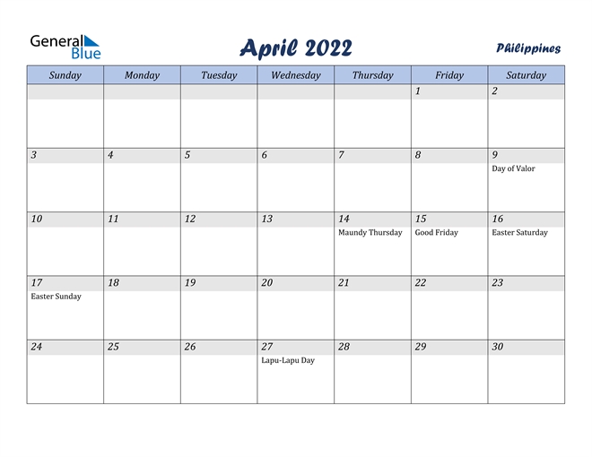 How to April 2022 Calendar With Holidays Usa