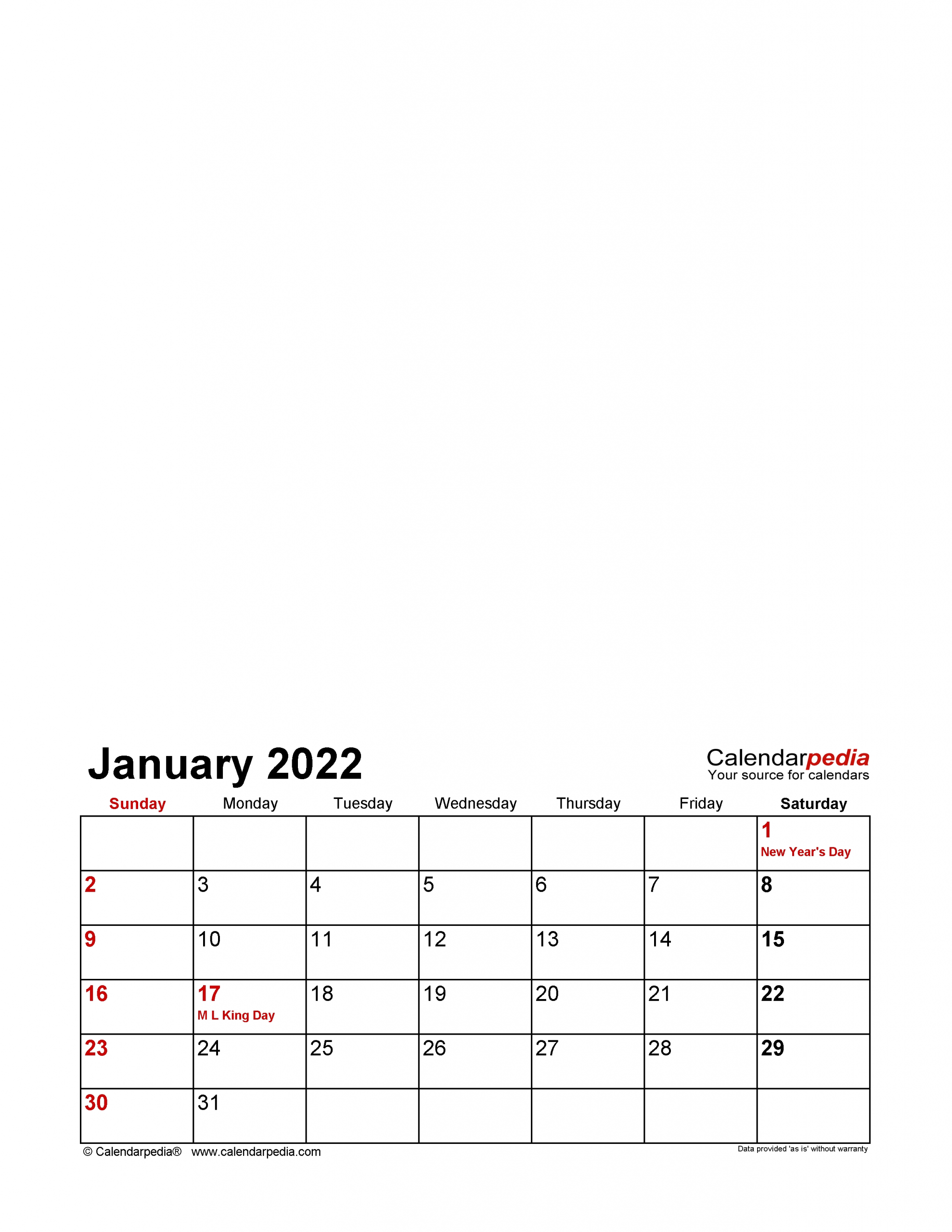 Photo Calendar 2022 - Free Printable Pdf Templates