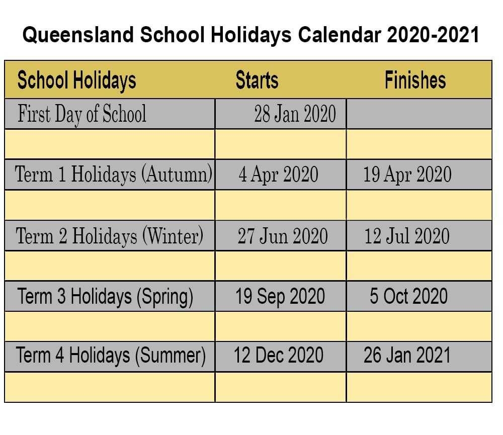 Queensland School Holiday Dates 2024 Deina Eveline