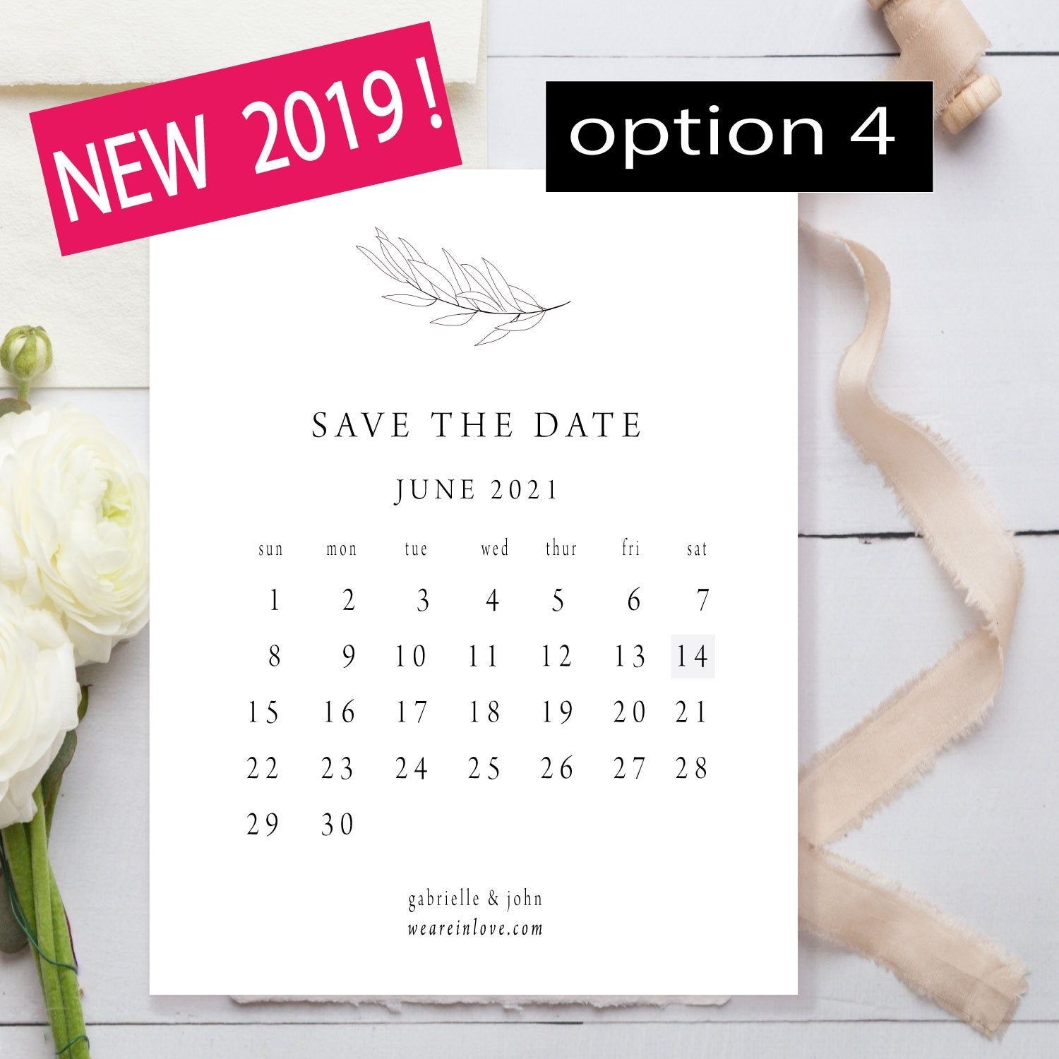 How to Save The Date Calendar Template 2022 Free