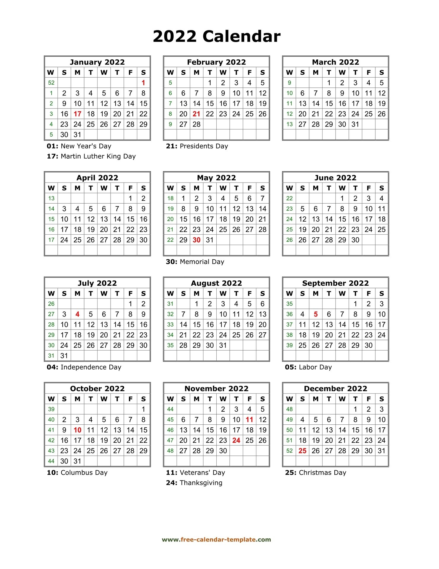 Free 8.5 X 5.5 Calendar | Get Your Calendar Printable