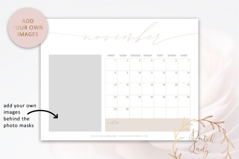 Psd Photo Calendar Template 2021 #3 By The Dutch Lady