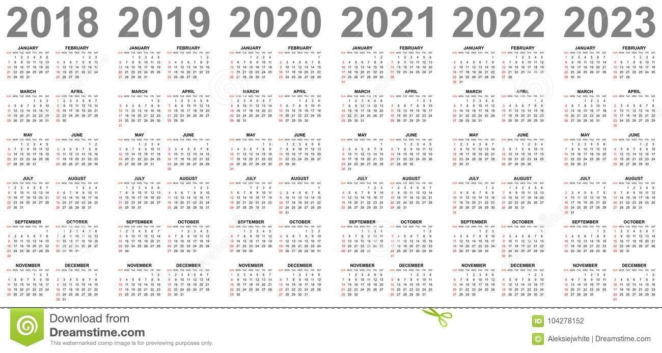 Three Year Printable Calendar 2021 To 2023 | Calendar