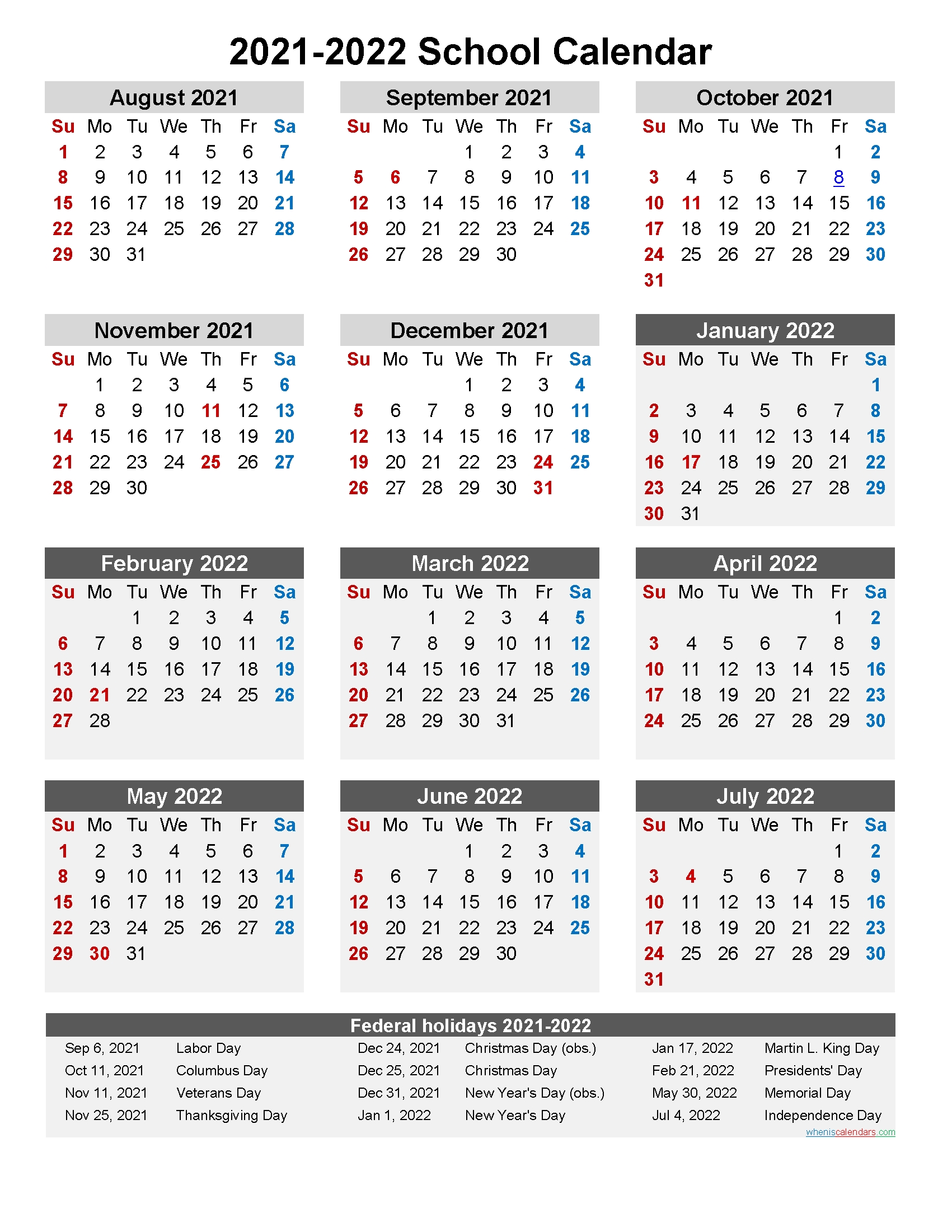 Effective Calendar 2021 To 2022 Pdf