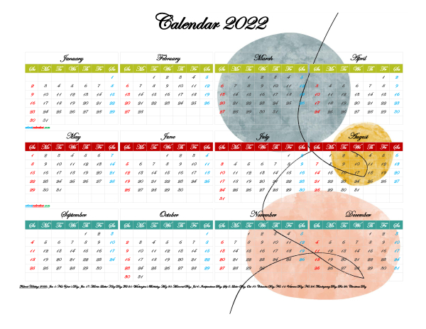 Best Holidays For 2022 Calendar Year