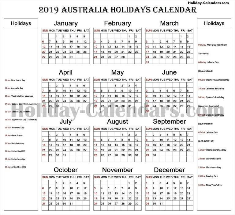 20+ September School Holidays 2019 - Free Download