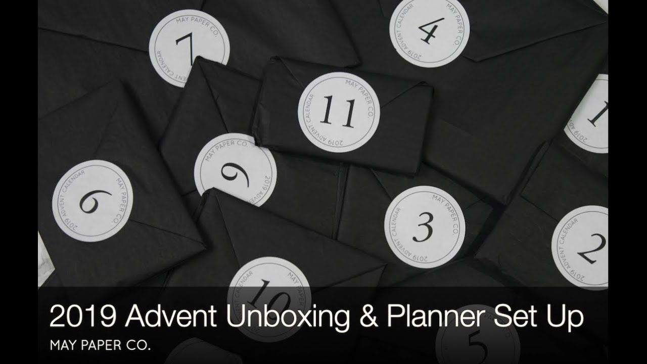 2019 May Paper Co. Advent Calendar Asmr Silent Unboxing