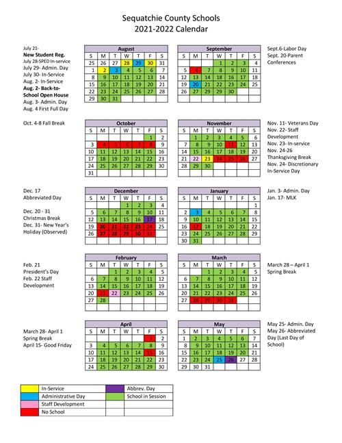 2020-2021 And 2021-2022 School Calendar Approved