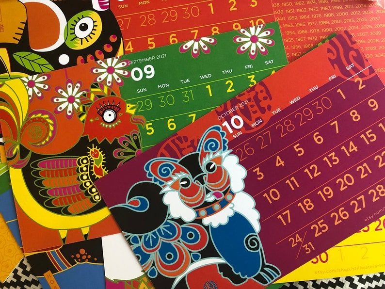 2021 Desk Calendar Animals Of The Lunar New Year Chinese