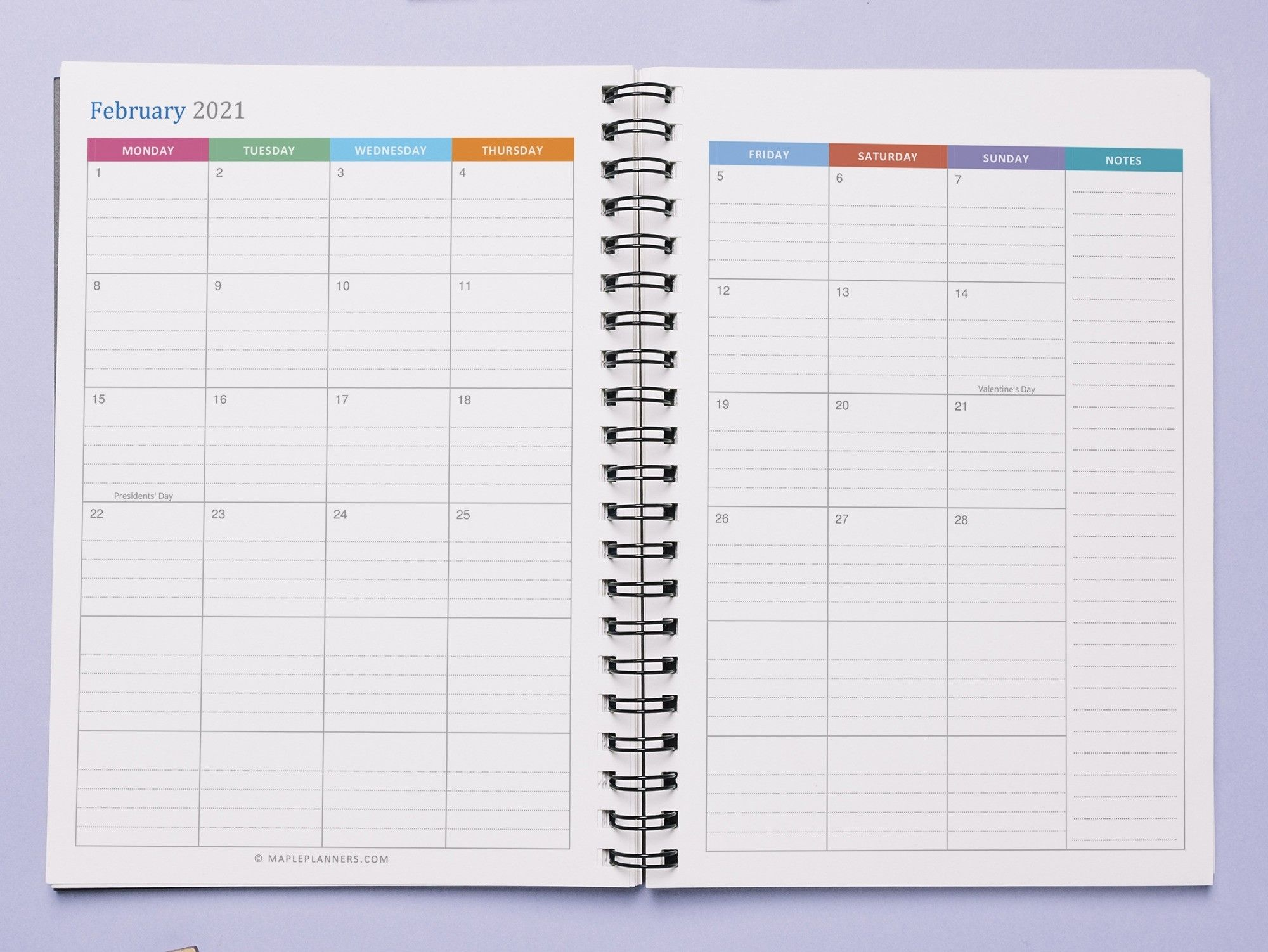2021 Lined Monthly Calendar | Month Calendar Printable