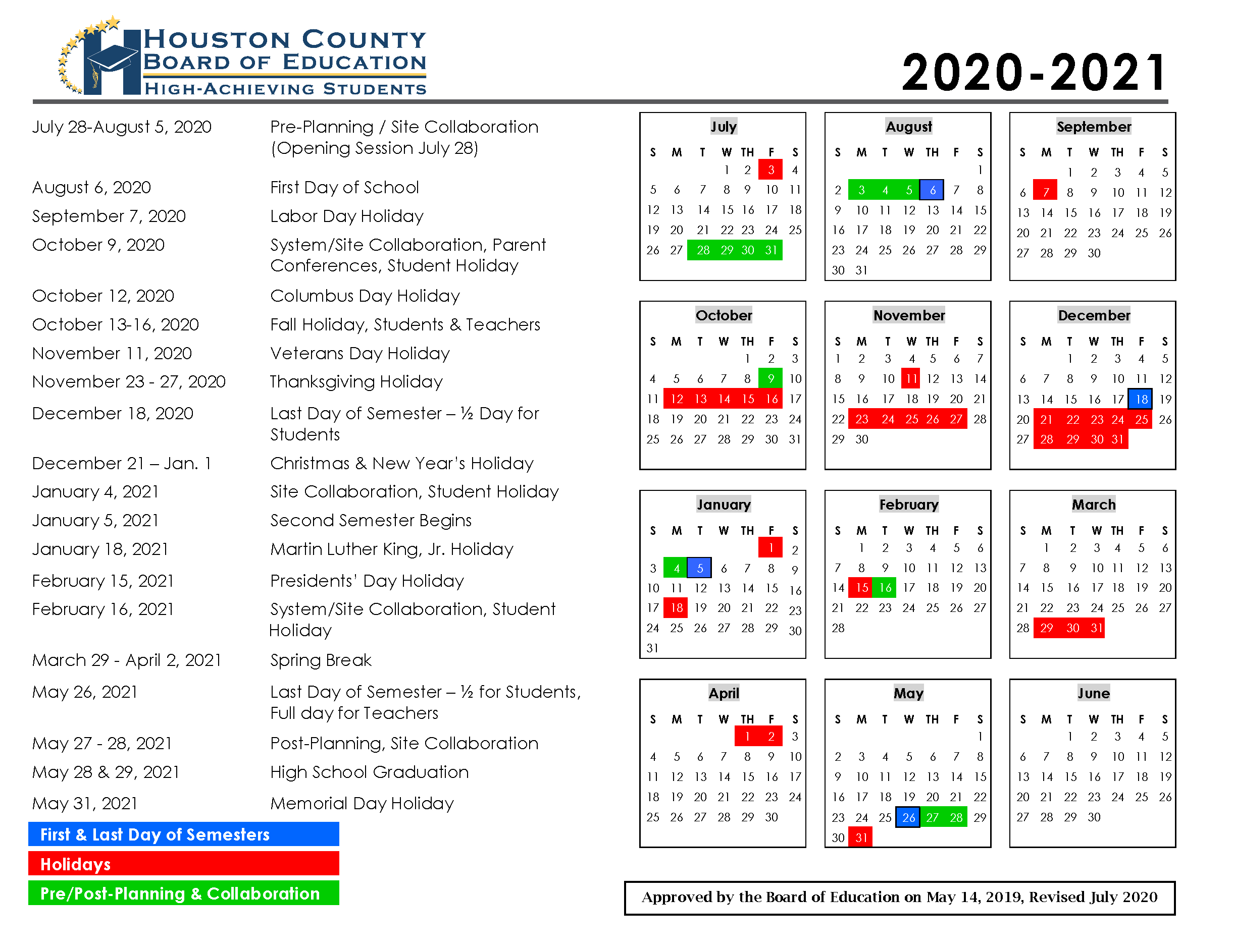 2022-2023 Charlotte County Schools Calendar 2022-23