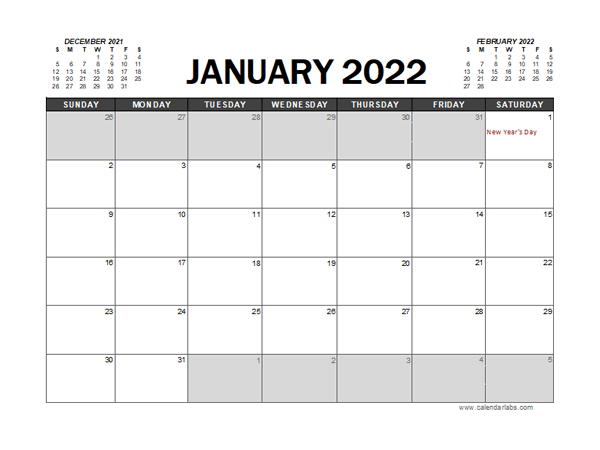 2022 Calendar Planner Malaysia Excel - Free Printable