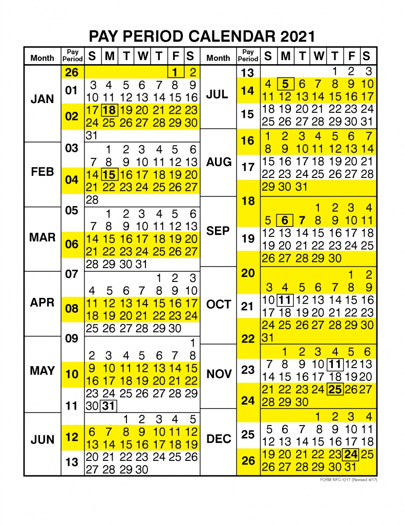 2022 Federal Pay Period Calendar | Printable Calendar