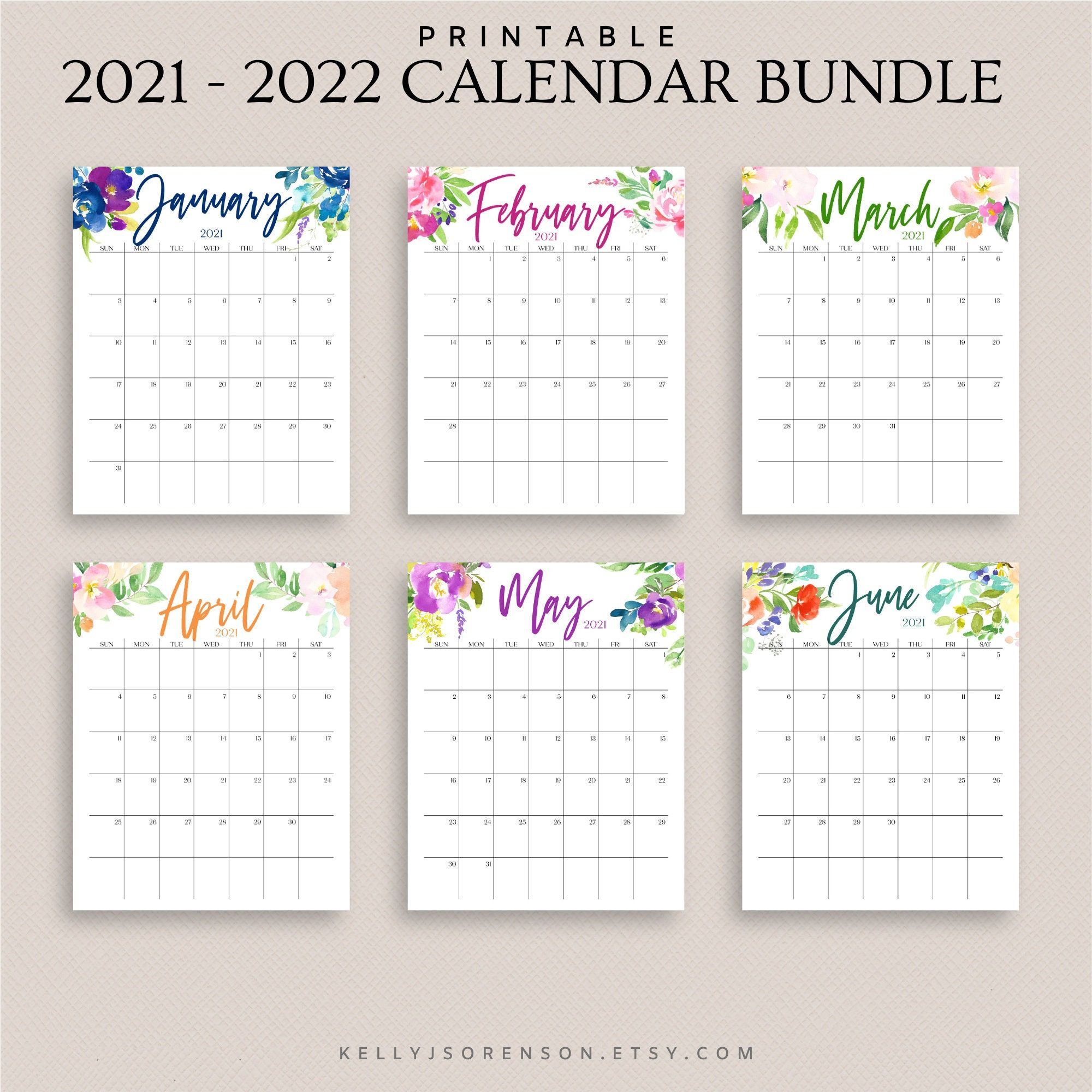 How to Free Printable Calendar 2022 Half Page