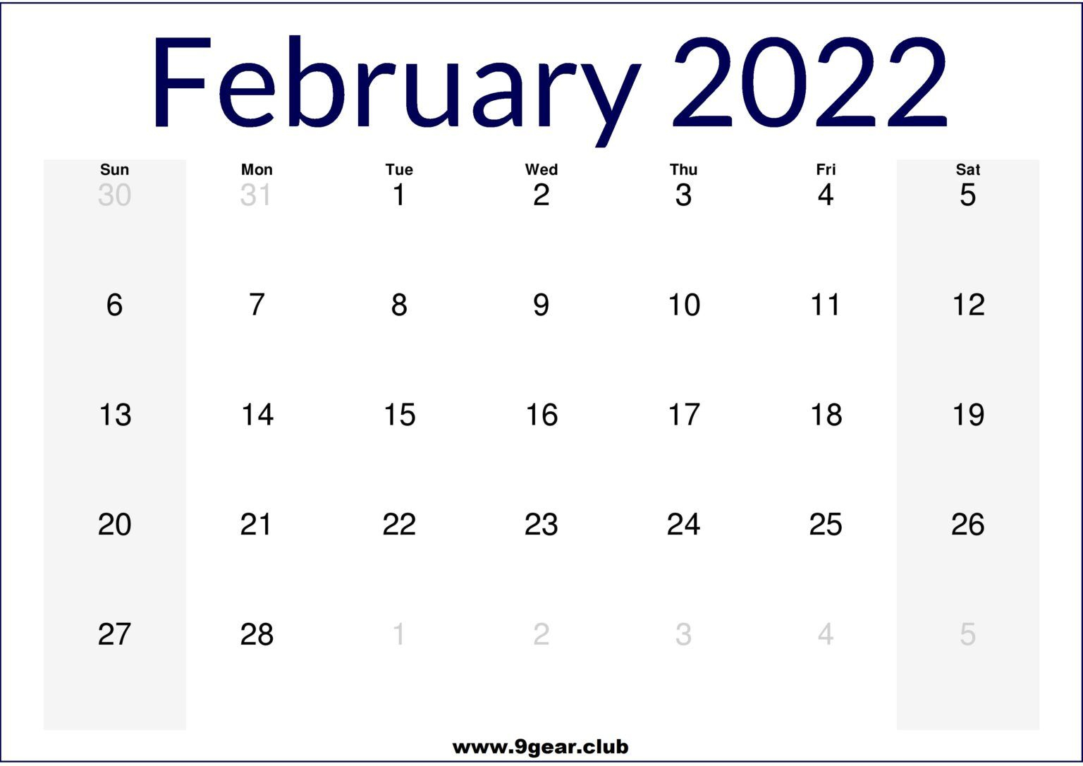 2022 January February March Calendars Printable