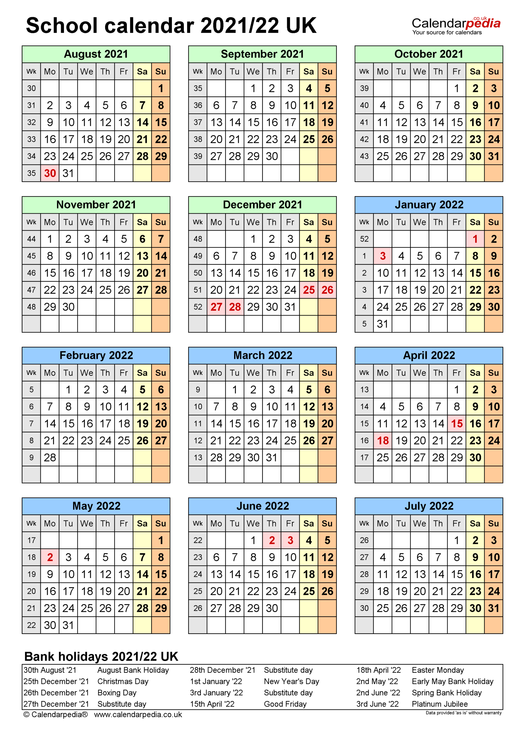 2022 School Calendar Qld Printable | Calendar Printables