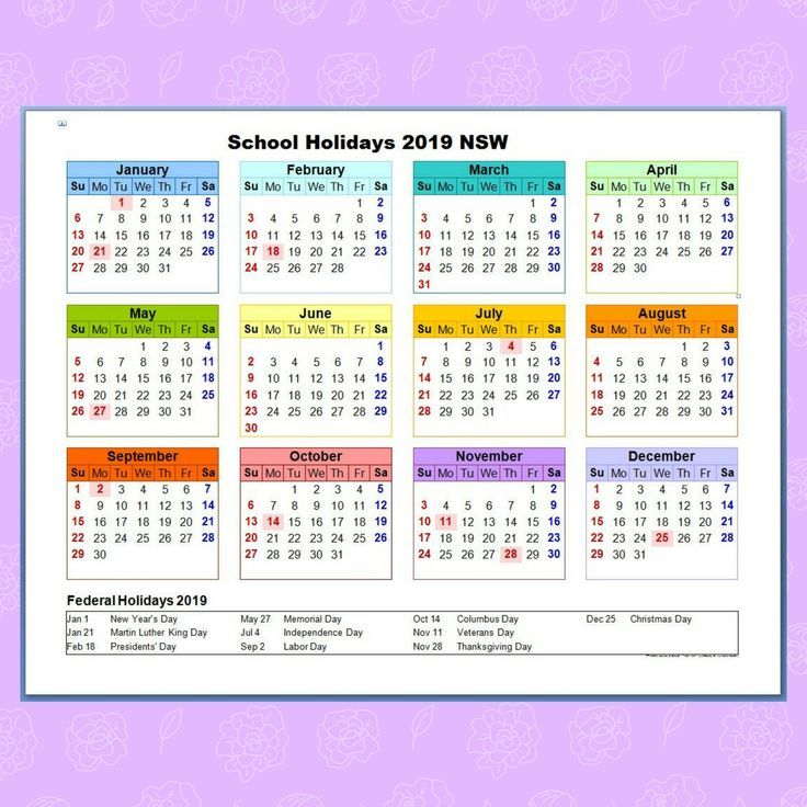 2022 Year Calander Australia Holidays Printable Free