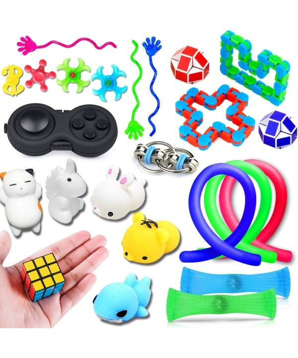 24 Pack Sensory Toys Set - Fidget Toys Pack Stress Relief