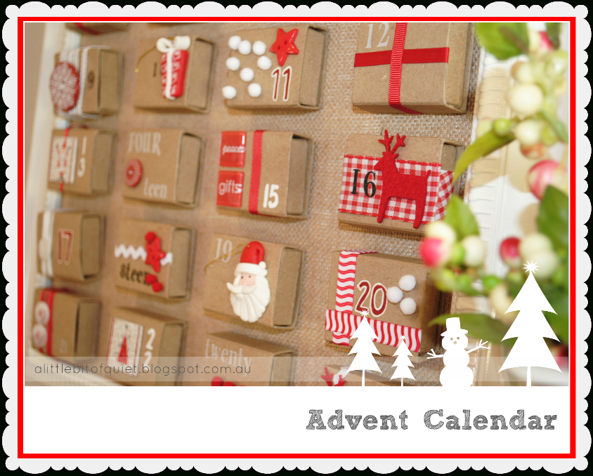 A Little Bit Of Quiet: Matchbox Advent Calendar