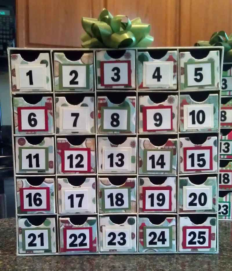 Advent Calendar Box. Christmas Holiday Countdown. | Etsy