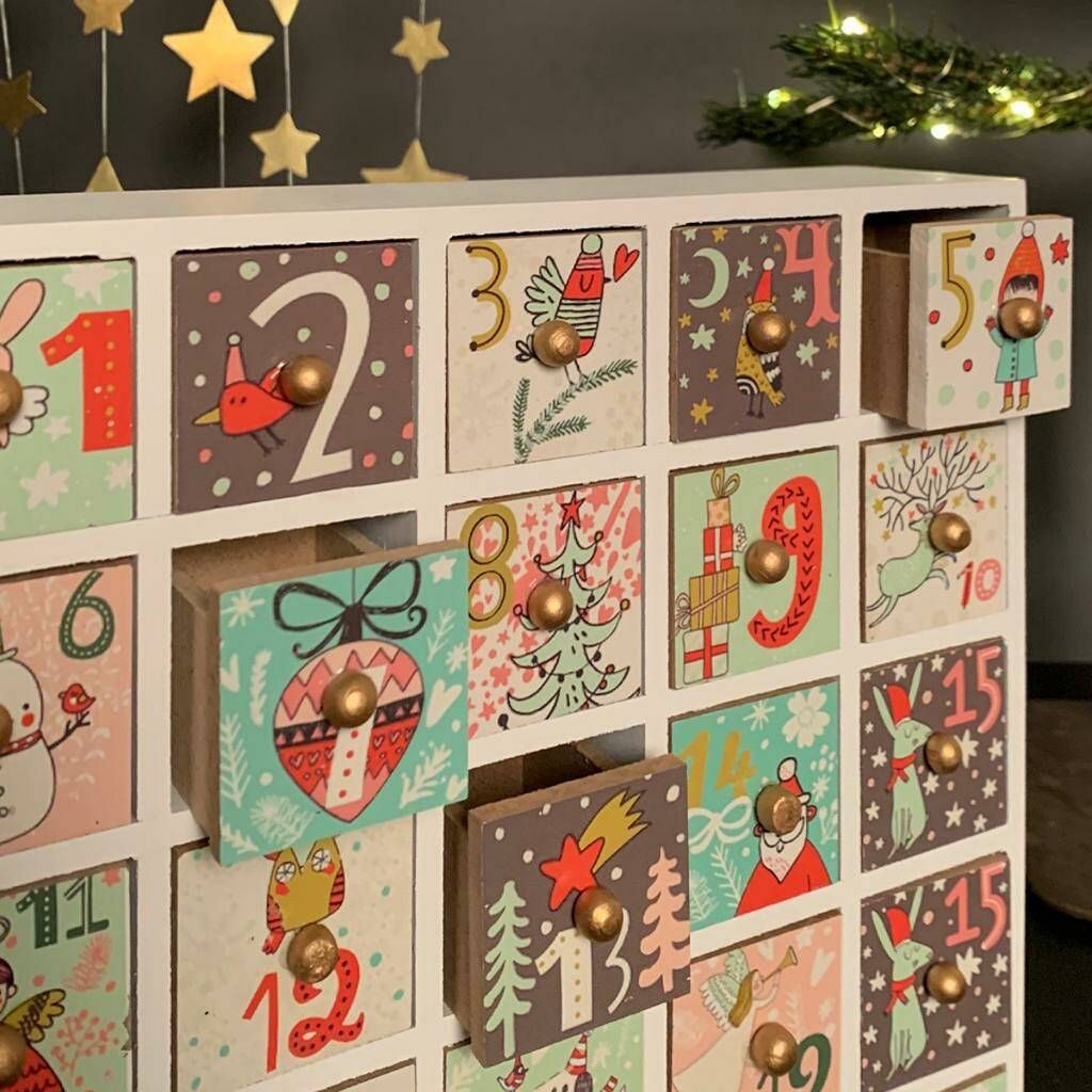 Advent Calendar Box With Drawers By Nest