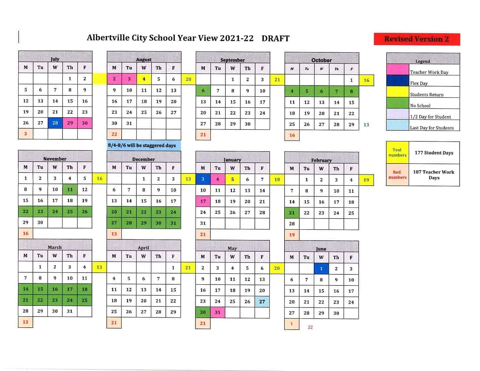 Albertville City Schools 2022-2023 Calendar | December