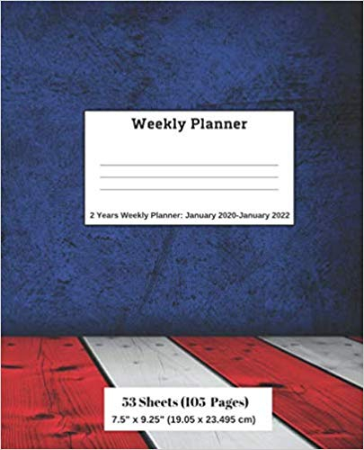 Amazon: Weekly Planner: 2 Years Weekly Planner