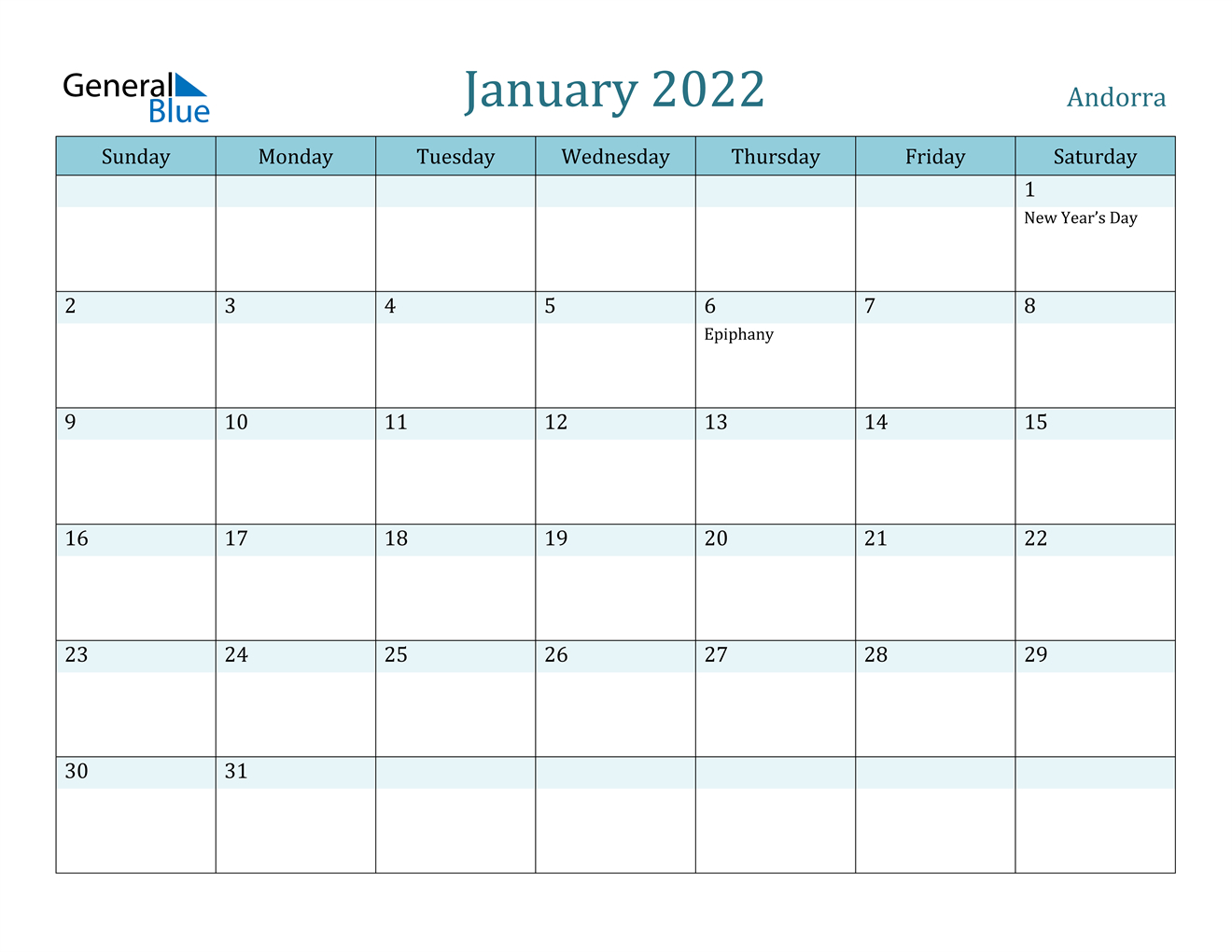 Create Your Monthly Printable Calendar January 2022