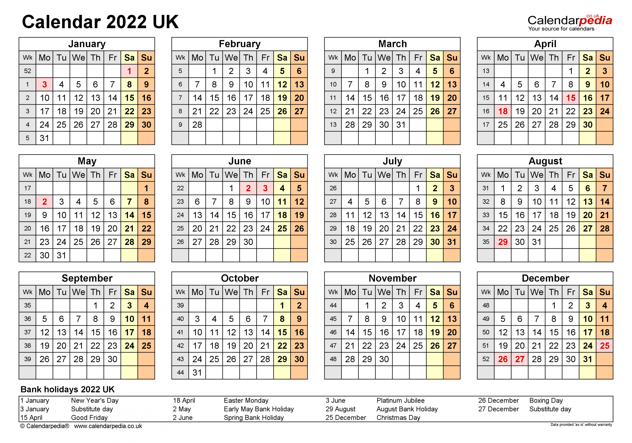 Appointment Calendar 2022