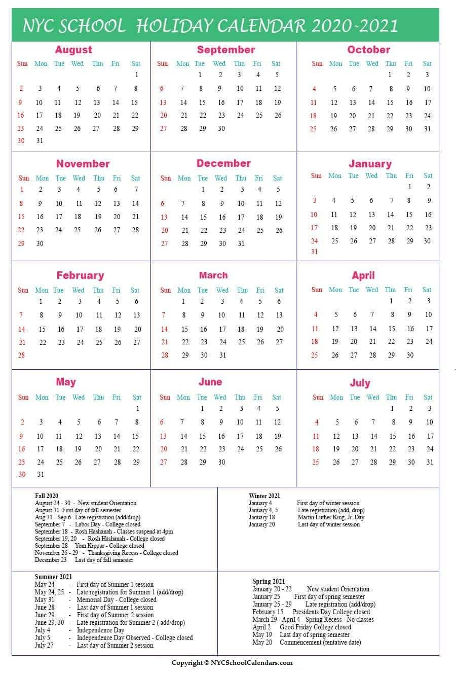 Bedford Central School Calendar | Printable Calendar 2021-2022