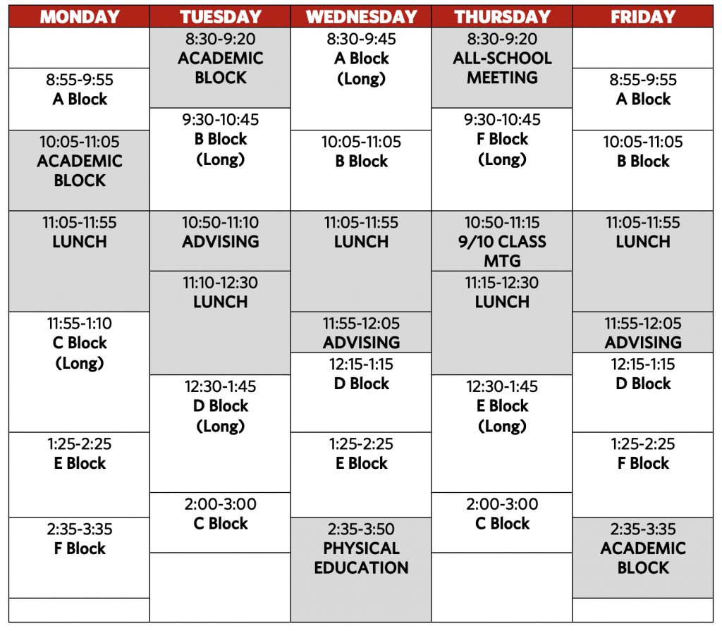 Boston College Academic Calendar 2022-2023 - January 2022