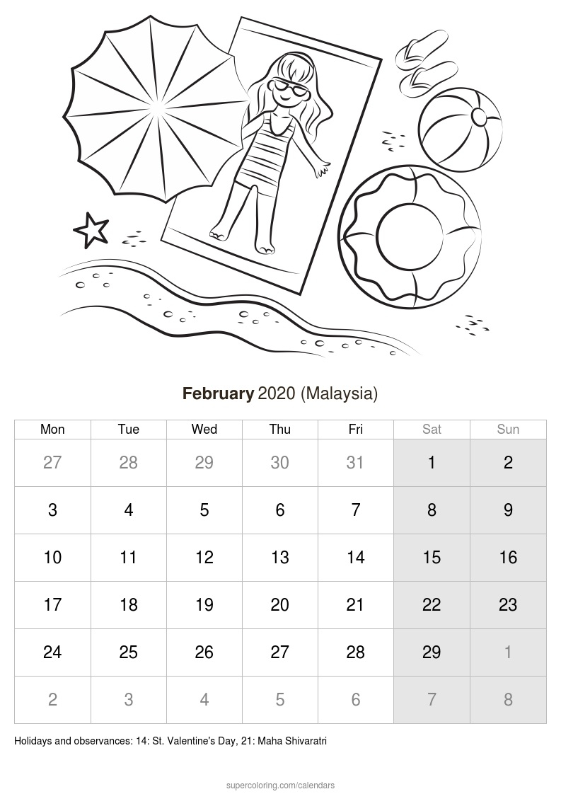 Calendar 2021 Malaysia Pdf