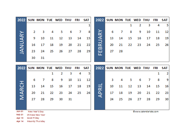 Calendar 2022 Philippines