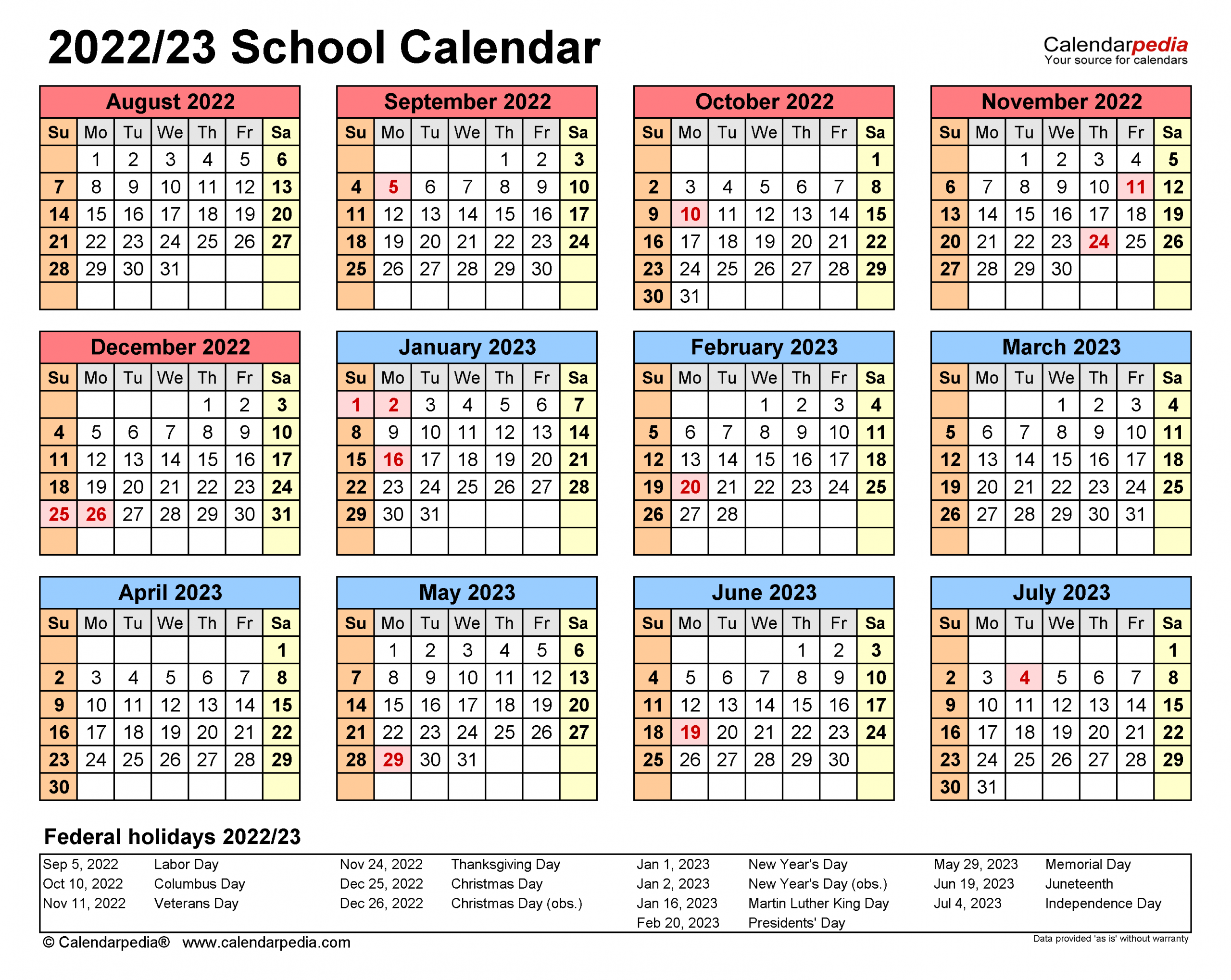Chesapeake Public Schools Calendar 2022-2023 - February